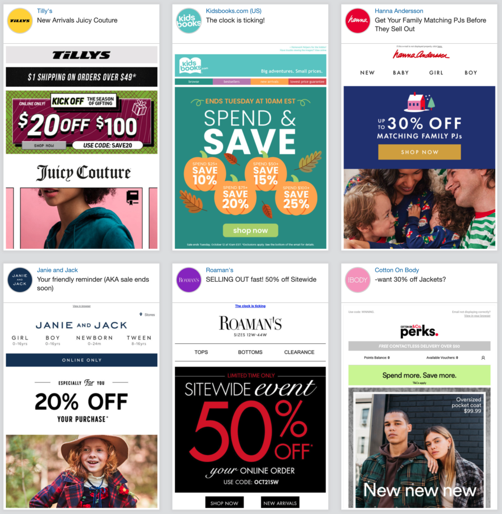 Email newsletter discounts