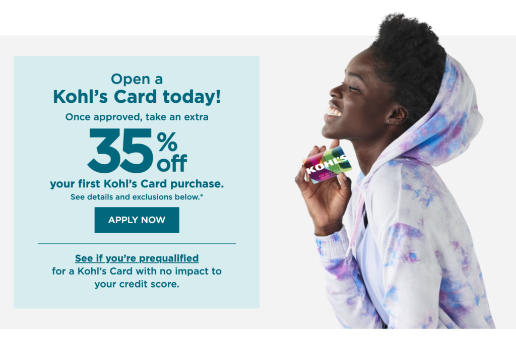 Save with a store credit card