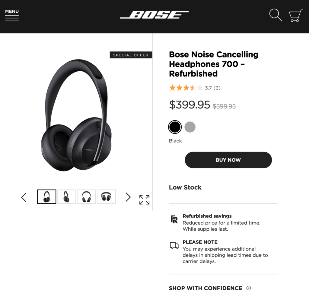 Save with refurbished items